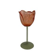  Ljuslykta tulpan orange 22 cm - Nostalgiska.se