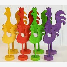  P&aring;sktupp i tr&auml; 13 cm - Gul - Nostalgiska.se