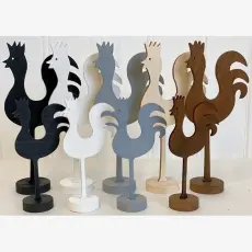  P&aring;sktupp i tr&auml; 13 cm - Svart - Nostalgiska.se