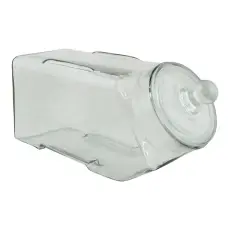  Glasburk liggande med lock liten - Nostalgiska.se