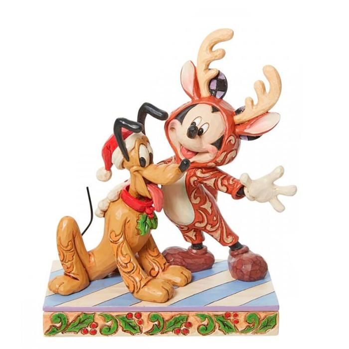 Bild 1, Disney samlarfigur Disney Jul - Musse & pluto festive friends - Nostalgiska.se