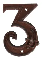  Husnummer - Hussiffra i gjutjärn - Nostalgiska.se