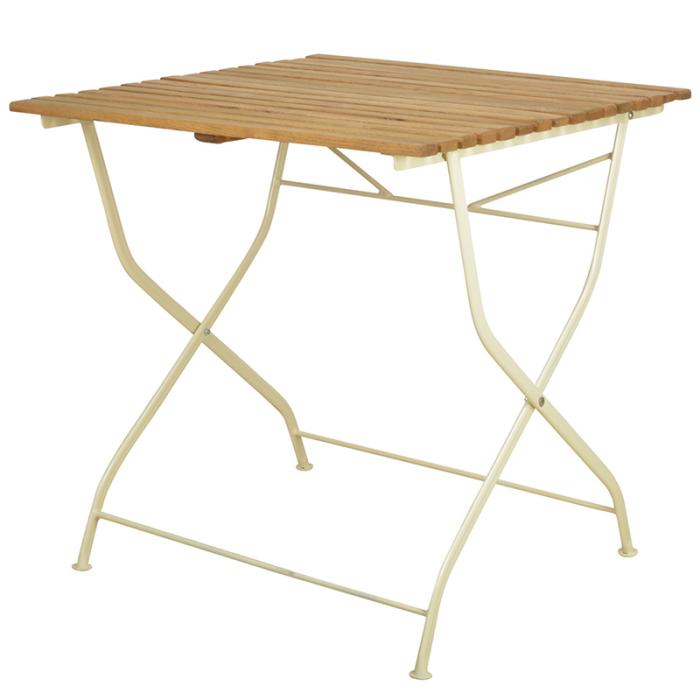 Bild 1, ihopfällbart trädgårdsbord