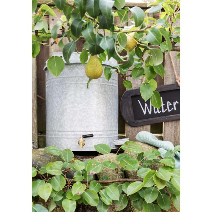 Bild 2,  Vattenbehållare med kran zink - Nostalgiska.se