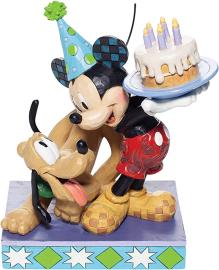 Disney samlarfigur Disney Jul - Musse & Pluto firar födelsedag - Nostalgiska.se