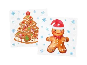  Julservett Ginger Christmas 33x33 cm - Nostalgiska.se