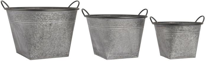 Bild 1,  Zinkbaljor i 3 pack - Nostalgiska.se