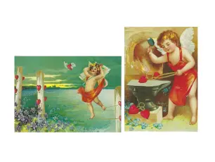  Vykort Nostalgi Valentin 2 - pack - Nostalgiska.se