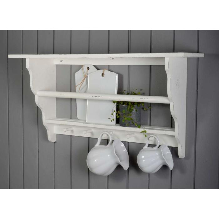Bild 1,  Tallrikshylla liten med knopp - Nostalgiska.se