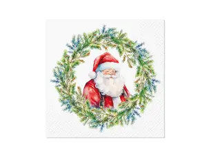  Julservett Joyful Claus Circle 33x33 cm - Nostalgiska.se