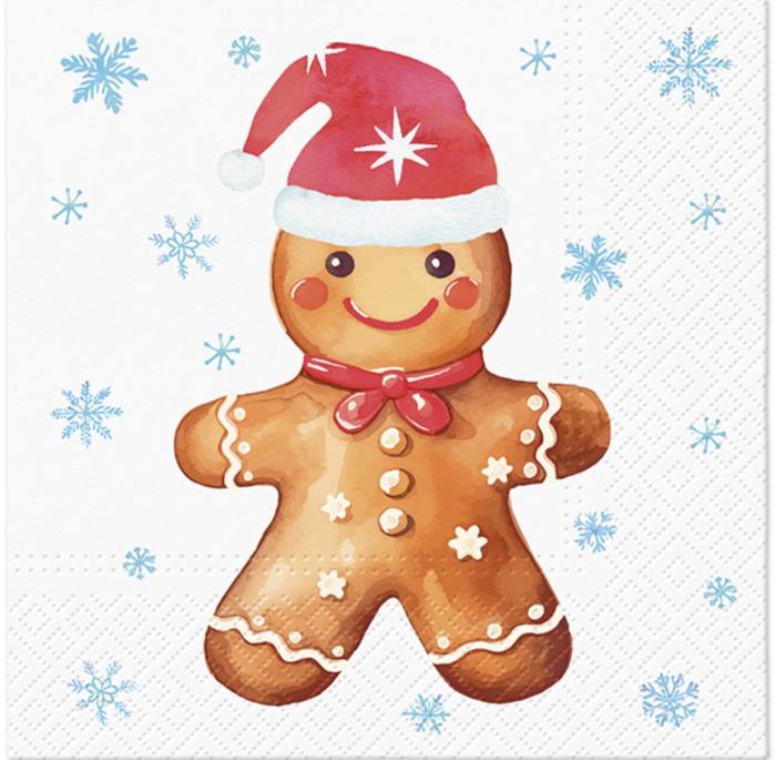 Bild 3,  Julservett Ginger Christmas 33x33 cm - Nostalgiska.se