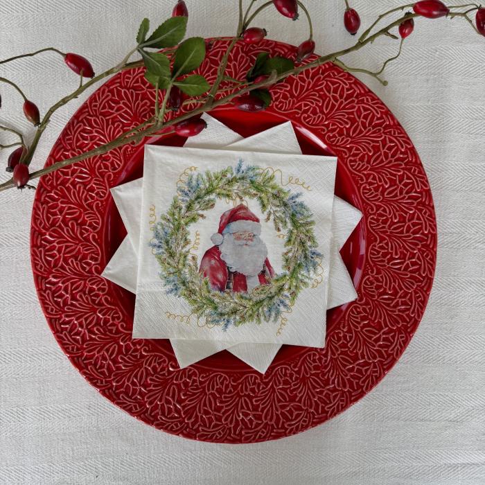 Bild 2,  Julservett Joyful Claus Circle 33x33 cm - Nostalgiska.se