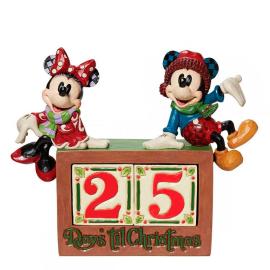 Disney samlarfigur Disney Jul - Musse & Mimi Mouse Calendar - Nostalgiska.se