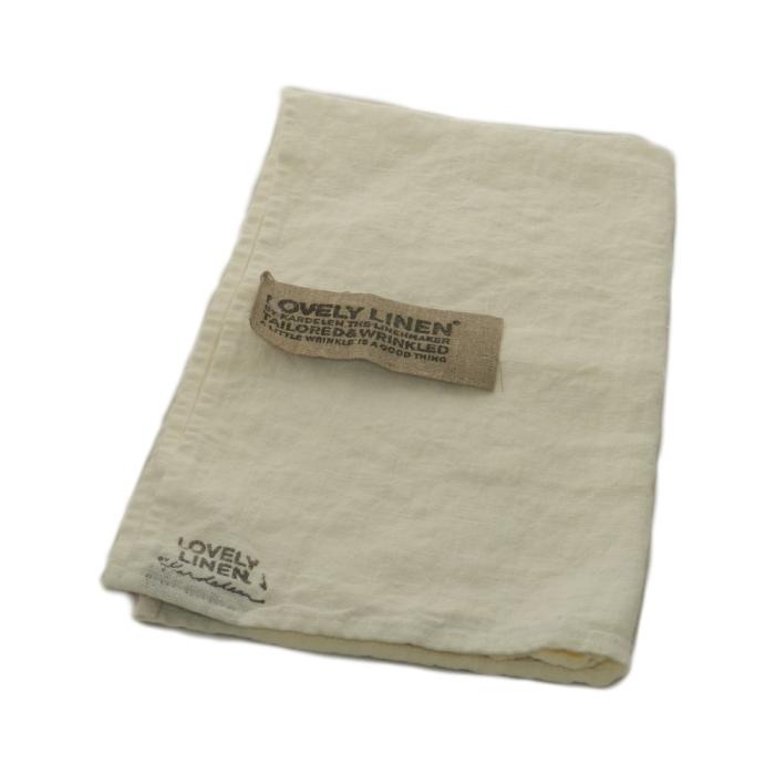 Bild 1, Lovely Linen Linnehandduk off white - Nostalgiska.se