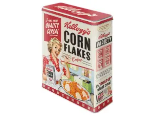  Plåtburk Hög Rekt XL Kelloggs Quality Cereal - Nostalgiska.se