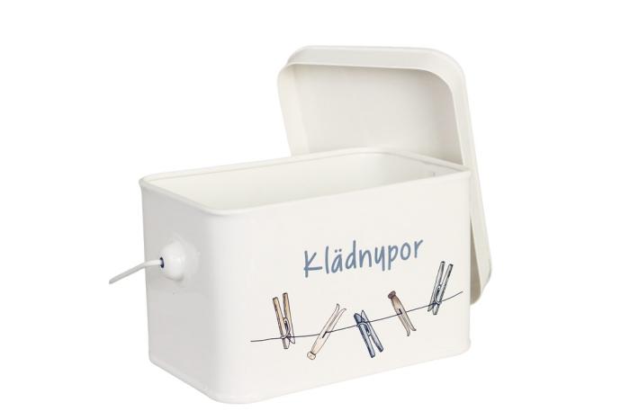 Bild 2,  Plåtburk för klädnypor - Nostalgiska.se
