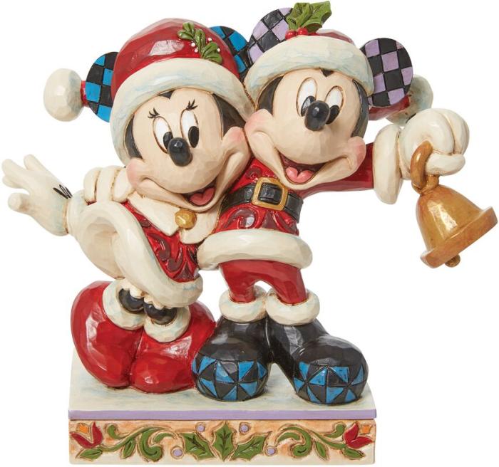 Bild 1, Disney samlarfigur Disney Jul - Jingle bell Musse & Mimmi - Nostalgiska.se