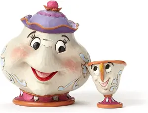 Disney samlarfigur Disney Jul - A mothers Love Mrs Potts & chip - Nostalgiska.se