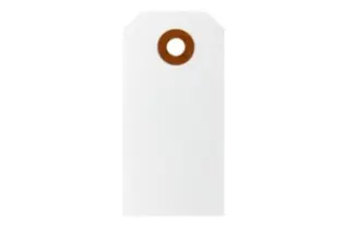  Vita etiketter 6 cm, 20-pack - Nostalgiska.se