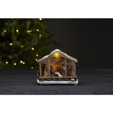  Julkrubba med belysning - Nostalgiska.se