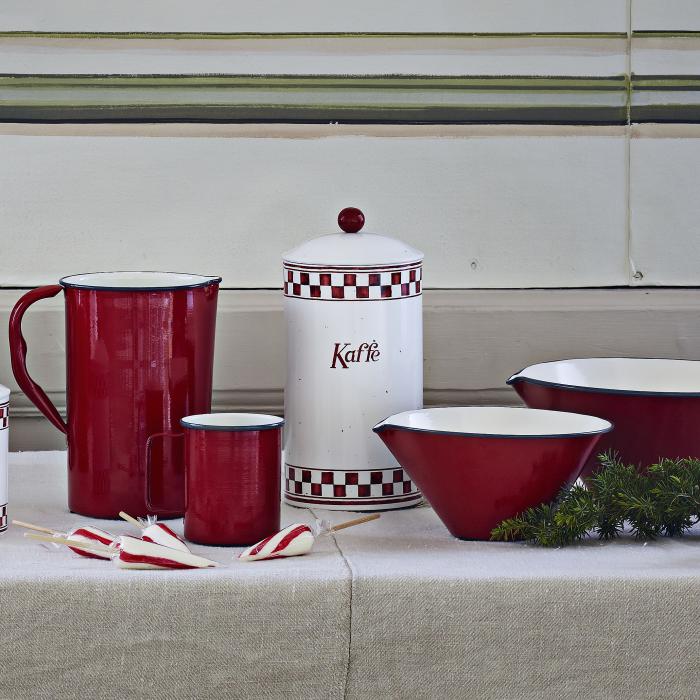 Bild 2,  Plåtburk rödrutig kaffe - Nostalgiska.se