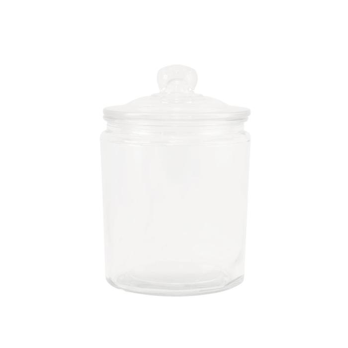 Bild 1,  Glasburk med lock 960 ml - Nostalgiska.se