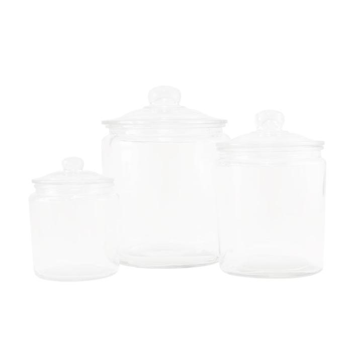 Bild 2,  Glasburk med lock 960 ml - Nostalgiska.se