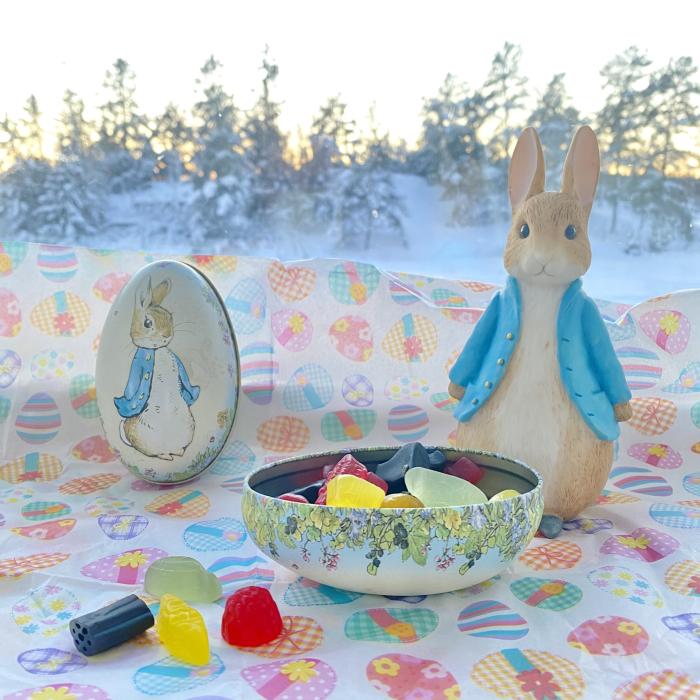 Bild 2,  Påskägg Plåt Peter Rabbit av Beatrix potter - Nostalgiska.se