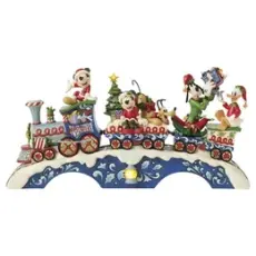 Disney samlarfigur Disney Jul - Ankeborgare tåg med ljus och 8 julmelodier - Nostalgiska.se