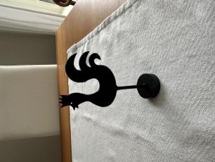  P&aring;sktupp i tr&auml; 13 cm - Svart - Nostalgiska.se