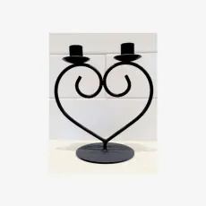  Parljusstake hj&auml;rta 21 cm - Nostalgiska.se