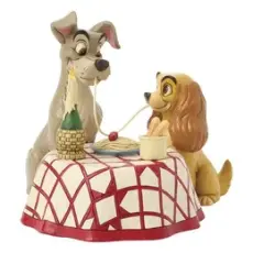 Disney samlarfigur Disney Jul - Lady & Lufsen middag - Nostalgiska.se