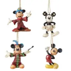 Disney samlarfigur Disney Julgranspynt - musse 4 pack - Nostalgiska.se