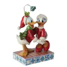 Disney samlarfigur Disney Jul - Kalle och kajsa under misteln - Nostalgiska.se