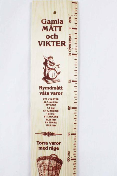 Bild 1,  Trämeter Gamla mått och vikter - Nostalgiska.se