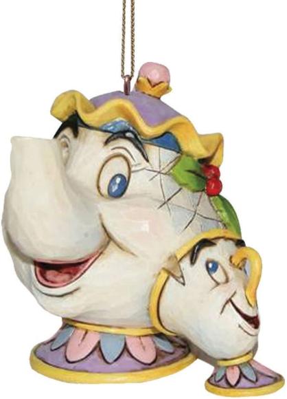 Disney samlarfigur Disney Julgranspynt - Mrs Potts & Chip - Nostalgiska.se