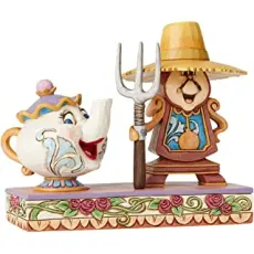 Disney samlarfigur Disney Jul - Mrs Potts & Cogsworth - Nostalgiska.se