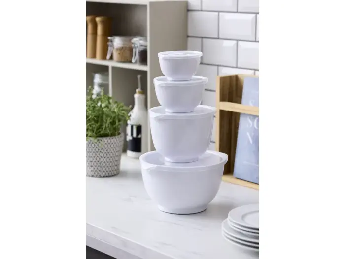 Bild 3,  Marghereteskål 4 pack set - Vit - Nostalgiska.se