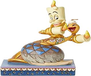Disney samlarfigur Disney Jul - Lumiere & Plumette - Nostalgiska.se