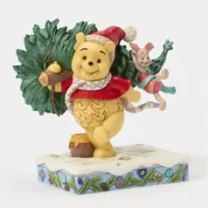 Disney samlarfigur Disney Jul - Nalle Puh med gran - Nostalgiska.se