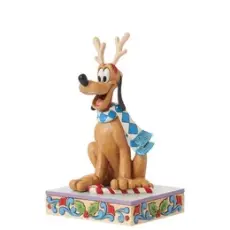Disney samlarfigur Disney Jul - Pluto med horn - Nostalgiska.se