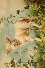  P&aring;skkort vintage p&aring;sklamm 10 x 15 cm - Nostalgiska.se