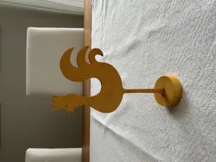  P&aring;sktupp i tr&auml; 13 cm - Gul - Nostalgiska.se