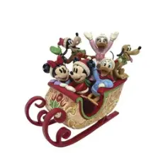 Disney samlarfigur Disney Jul - Ankeborgare åker släde - Nostalgiska.se