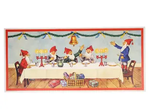  Julbonad med tomtar vid julbord - Nostalgiska.se