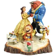 Disney samlarfigur Disney Jul - Skönheten och odjuret - Nostalgiska.se