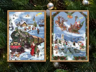  Adventskalender Victorian (med glitter) - Nostalgiska.se