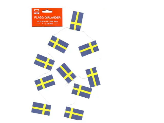  Flaggirland svenska flaggor - Nostalgiska.se