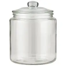  Glasburk med lock och gummipackning 1900 ml - Nostalgiska.se
