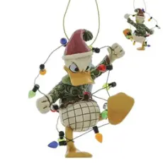 Disney samlarfigur Disney Julgranspynt - Kalle intrasslad i julbelysning - Nostalgiska.se